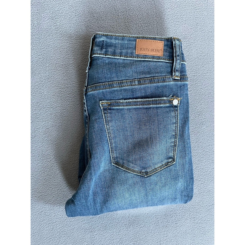 Judy Blue Women's Relaxed Fit Skinny Stretch Blue Denim Jeans -‎ Size 25x27